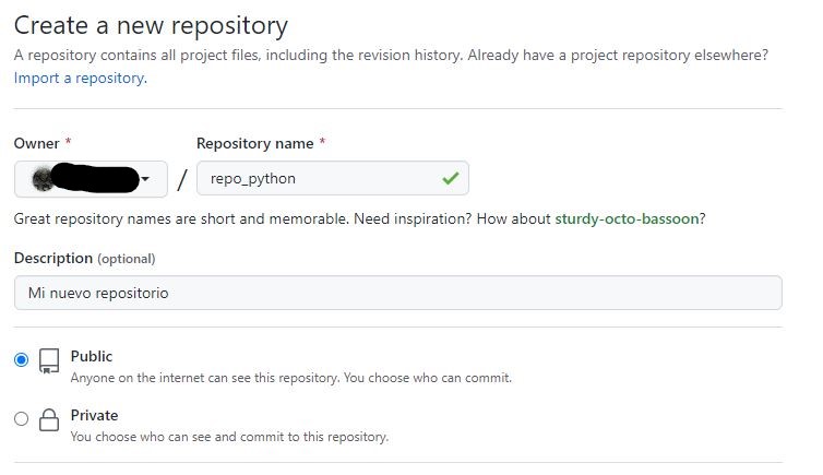 Python en Github Codespaces - Dar nombre al repositorio