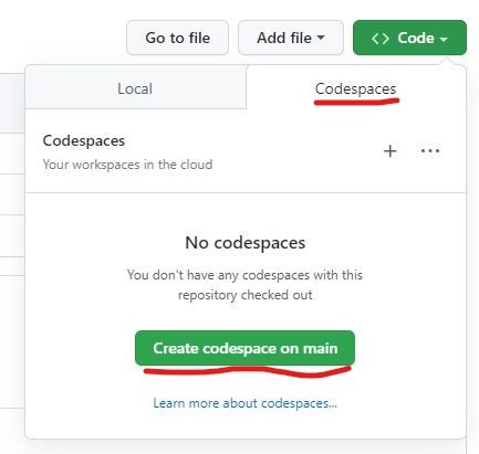 Python con Github Codespaces - Crear un codespace